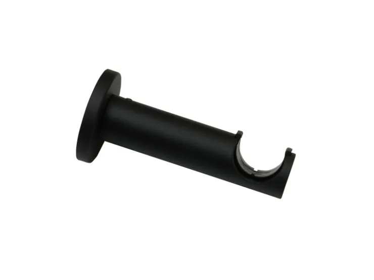Gardinia Träger Denver offen für Ø 25 mm 9 cm Schwarz Matt