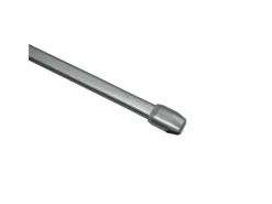 Gardinia Vitragestange flachoval Ø 11 mm Silber-Matt 60 cm - 100 cm 2-er Pack