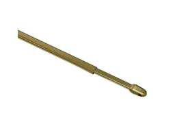 Gardinia Vitragestange flachoval Ø 11 mm 100 cm - 160 cm 2-er Pack
