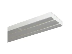 Gardinia Vorhangschiene 2-läufig Slim Line Weiß 300 cm* Vorhänge