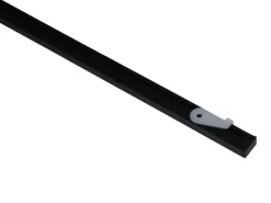Gardinia Vorhangschienen-Set Lucy 1-läufig Schwarz-Matt 200 cm