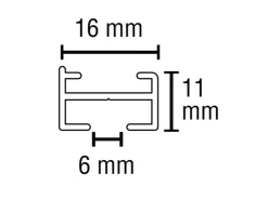 Gardinia Vorhangschienen-Set Lucy 1-läufig Schwarz-Matt 200 cm