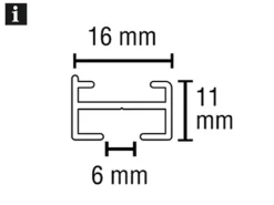 Gardinia Vorhangschienen-Set Lucy 1-läufig 230 cm