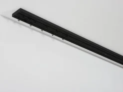 Gardinia Vorhangschienen-Set 2-Lauf Schwarz 210 cm* Insektenschutz|Gardinenschienen