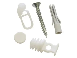 Gardinia Zubehör-Set Vorhangschiene 2-läufig Weiß