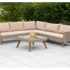Merxx Garten Eckbank-Gruppe Pamplona 2-tlg. Natur