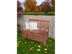 Garden Pleasure Gartenbank Houston 2-Sitzer Eukalyptus Braun 90 x 107 x 59 cm* Sitzbänke