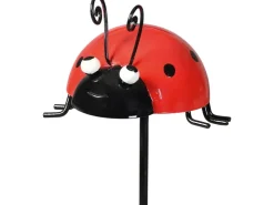 Gartenstecker Marienkäfer Rot 95 cm* Vogeltränken