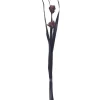 Getrockneter Dekostrauß Dahlie Midnight Mystery 95 cm Lila-Schwarz* Dekorative Figuren