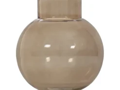 Glas Vase Braun 25,5 cm x Ø 22,75 cm