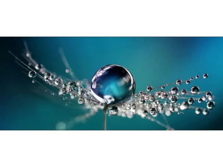 Pro Art Glasbild Drop On Water 80 cm x 30 cm