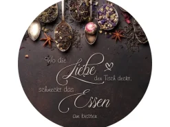 Pro Art Glasbild Liebe & Essen 30 cm x 30 cm* Bilder