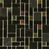 Glasmosaikmatte Black Rainbow 30 cm x 30 cm* Mosaik