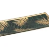 Glasplatte Dark Wonder 0,5 cm x 10 cm x 21 cm Schwarz-Gold* Vasen|Dekorative Figuren
