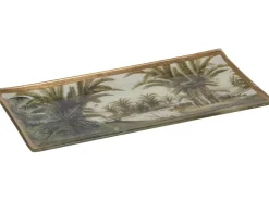 Glasplatte Safari Lodge 21 cm x 10 cm* Dekorative Figuren