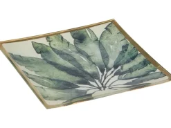 Glasplatte Safari Lodge Glas 14,5cm x 14,5 cm* Dekorative Figuren