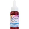 Glitterglue Flasche 60 ml Dosierverschluss Rot* Bastelkleber