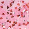 Glitterglue Flasche 53 ml Dosierverschluss Confetti Herzen Rot-Silber* Ostern|Bastelkleber