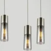 Globo Pendelleuchte Annika Nickel matt Rauch 1-flammig Ø 10,5 cm