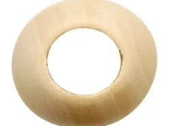 Glorex Großloch Holzkugel Buche 20 mm 12 Stk. FSC, Bohrung 8 mm FSC®* Schmuckbasteln
