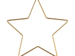 Glorex Metallstern Goldfarben 15 cm x 15 cm x 0,3 cm* Künstlerzubehör