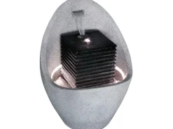 Dobar Großer Design-Gartenbrunnen in Ei-Form 49,5 cm x 49,5 cm x 66,5 cm