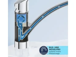 Grohe QuickFix Einhebel-Spültischarmatur Start Loop Chrom mit Brause* Vasen