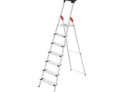 Hailo Alu-Haushaltsleiter XXL L80 Comfortline 7-stufig