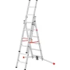 Hailo Alu-Kombileiter S100 Profi Lot 287 cm x 122 cm x 118 cm Aluminium* Leitern