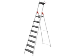 Hailo Alu-Sicherheits-Stehleiter L100 TopLine 8-stufig