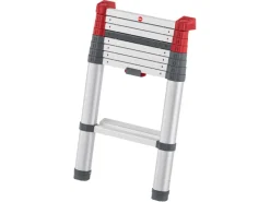 Hailo Alu-Teleskopleiter T100 FlexLine 265 cm x 46 cm x 100 cm Aluminium