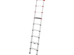 Hailo Alu-Teleskopleiter T100 FlexLine 265 cm x 46 cm x 100 cm Aluminium
