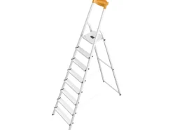 Hailo L58 Alu-Sicherheits-Stehleiter 8-stufig* Kellerregale|Leitern