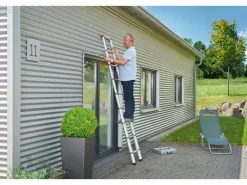 Hailo Sicherheits-Teleskopleiter FlexLine 260 Aluminium 9-stufig bis 150 kg