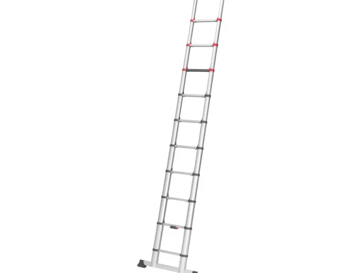 Hailo Sicherheits-Teleskopleiter FlexLine 320 Aluminium 11-stufig bis 150 kg