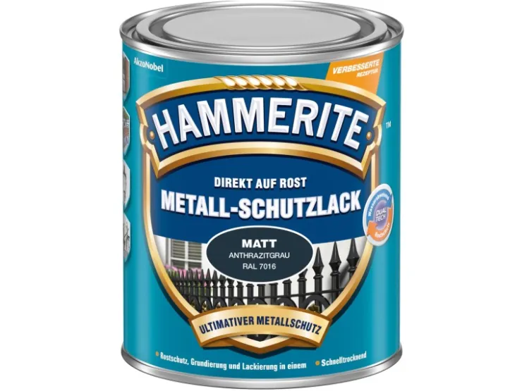 Hammerite Metall-Schutzlack matt 750 ml* Grundierung