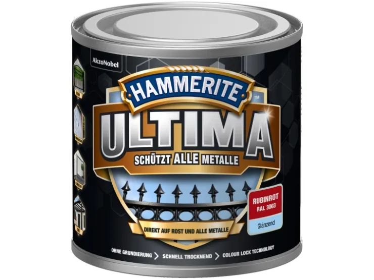 Hammerite Ultima Premium Metall-Schutzlack glänzend 250 ml* Speziallacke