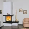 Hark Kaminofen Nebraska Bank Rechts Marmor Schwarz-Weiß 8 kW EEK: A+* Sitzbänke