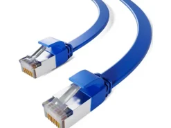 hb-digital Flachkabel CAT 7 Rohkabel RJ45 LAN Kabel Flach Kupfer bis zu 10 Gbit/s U/FTP PVC 1m* Tapezierzubehör