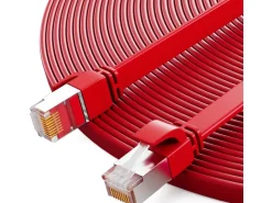 hb-digital LAN Kabel Flach CAT 7 Rohkabel Patchkabel CAT7 RJ45 U/FTP PVC 3m