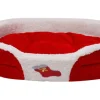 Heim Haustierbett mit weihnachtlichem Motiv Gr. M 62 x 45 x 13 cm Rot* Hundebedarf|Kissen