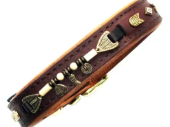 Heim Hundehalsband Buffalo Breite 25 mm Länge 65 cm /Cognac* Hundebedarf