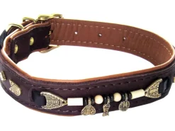 Heim Hundehalsband Buffalo Breite 25 mm Länge 65 cm /Cognac* Hundebedarf