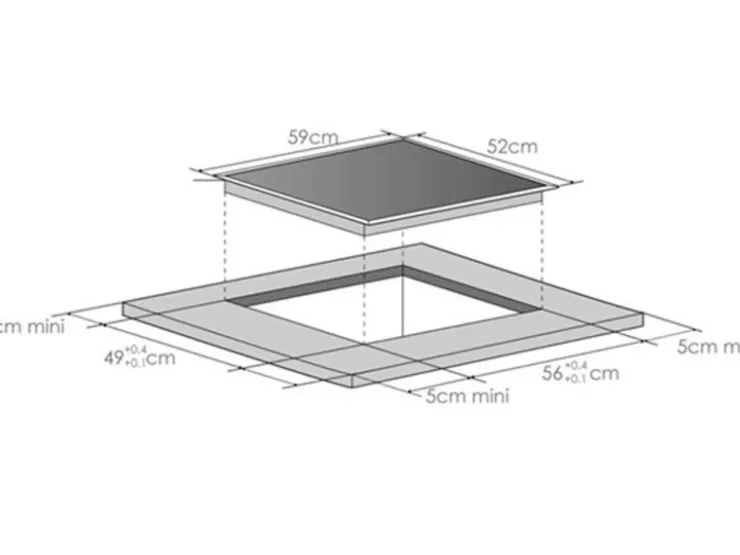 Held Möbel Küchenzeile Mailand 370 cm -Grau Matt mit E-Geräten* Schweberegale