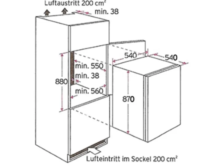 Held Möbel Küchenzeile Mailand 370 cm -Grau Matt mit E-Geräten* Schweberegale