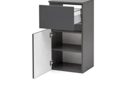 Held Möbel Unterschrank Salerno 40 cm matt Grau-* Möbelserien