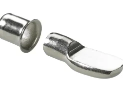 Hettich Löffel-Bodenträger mit Einschlaghülse Ø 7,5 mm Stahl Vernickelt 20 Stück* Holzregale