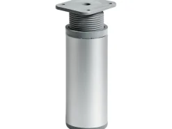 Hettich Möbelfuß Rund 100 - 115 mm x Ø 40 mm Stahl Aluminium-Optik 1 Stück