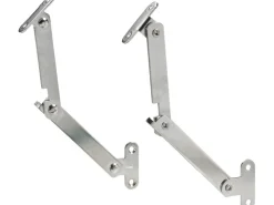 Hettich Mini Klappenhalter Stahl 130 mm Vernickelt 2 Stück