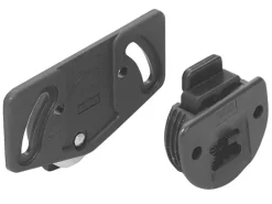 Hettich Montagesatz SlideLine 1plus für eine Tür 30 kg Kunststoff Braun
